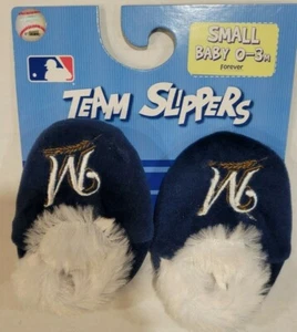 MLB Milwaukee Brewers Baby Slippers, NEW (Small 0-3 Month)  - Picture 1 of 1