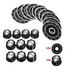 0 - 100 Scale Rotary Potentiometer Knobs 10PCS/kit Black For For 6mm Shaft