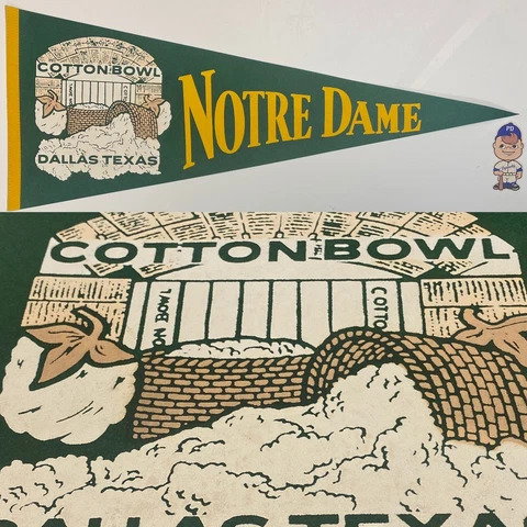 1979 Notre Dame Fighting Irish ND 12x30 Pennant Football Joe Montana Vintage Cover