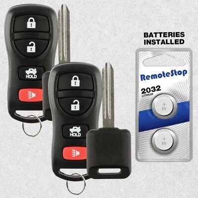 2 For 2003 2004 2005 2006 2007 2008 2009 Nissan 350Z Keyless Remote Fob + Key Foto 1 de 4