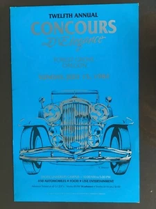 1984 Concours D’Elegance 20” x 13” poster, never used carefully stored - Picture 1 of 1