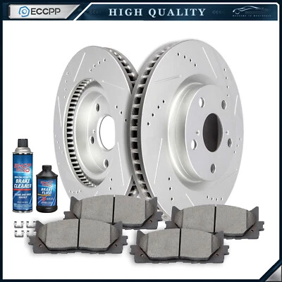 Front Brake Break Pad And Rotors For Toyota Avalon Camry Lexus ES300h ES350 Set - Imagem 1 de 4