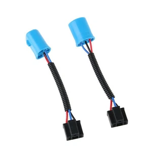 2PCS H4 to 9007 Car Headlight Conversion Harness Socket Adapter For Humer H2 H1 - Foto 1 di 8