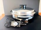 Townecraft Electric 11" Fry Pan Liquid Oil Core Skillet 17450 W/Lid (Working)