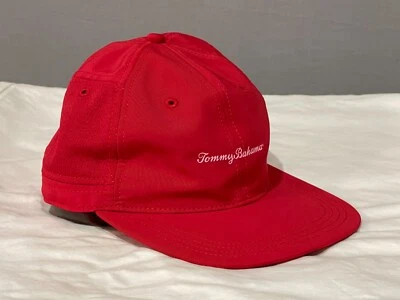 Tommy Bahama Relax OSFM Snap Back Flat Bill Red Spell Out Logo Hat Cap - Image 1 of 4
