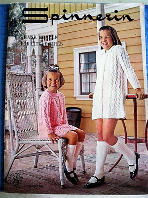 Spinnerin 188 THANK HEAVEN FOR LITTLE GIRL1958 knitting patterns booklet 62pg - Image 1 of 4