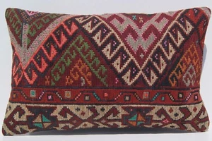 hand woven 24"x16" Kurdish Herkhi pillow covers ridge cushion kelim area rugs - Picture 1 of 3