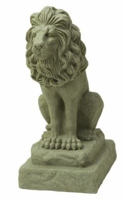 NEW Guardian Lion Regal Patio Garden Statue Outdoor Yard Decor Sitting 28 Inch H - Image 1 of 4