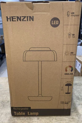 Lámpara de Mesa Control Táctil Inalámbrica, 3 Niveles Regulable, Blanco Cálido y Colores RGB Foto 1 de 4