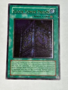 YUGIOH EURO Clock Tower Prison EOJ-EN048 Ultimate Rare LP - Picture 1 of 2
