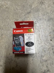 Cartucho de tinta negra Canon BCI-10 0956A002 genuino nuevo Canon OEM - 1 cartucho - Imagen 1 de 3