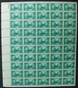 US 1¢ stamp SC #930 ROOSEVELT HYDE PARK full sheet of 50 MNH 1945 - Picture 1 of 1