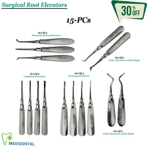 Zahnextraktion Dentist Wurzelaufzüge Chirurgische Teeth Luxating Instrumente New - Picture 1 of 41