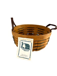 1996 Longaberger Heartland Darning Basket 10"RD x 4"H - Picture 1 of 3