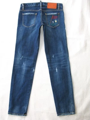 DSquared2 Jennifer Skinny Jeans Women Sz IT 40 / USA 4 Blue Distressed Italy L29 - Image 1 of 4