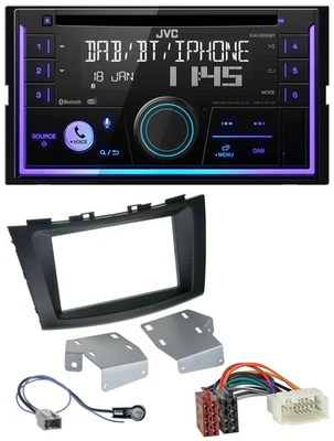 JVC MP3 USB 2DIN DAB Bluetooth CD Autoradio für Suzuki Swift (ab 2010) - Bild 1 von 4