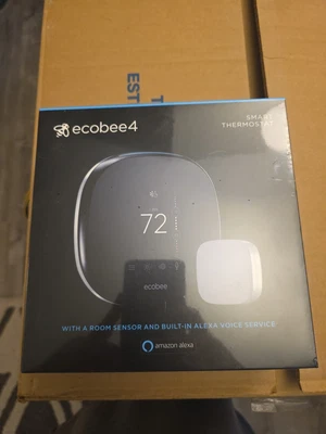 ecobee ecobee4 Smart Programmable Thermostat - Black (EB-STATE4-01) - Image 1 of 2