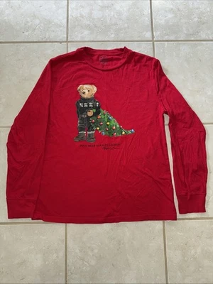 Polo Ralph Lauren Polo Bear Christmas Tree Boys Size 6 New Without Tags - Image 1 of 2
