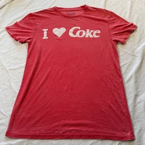 Coca-Cola T-Shirt Herren Rot Small Baumwolle Polyestermischung Rundhals - Bild 1 von 4