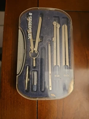 Staedtler 7 Pc Compass Drafting Set. Model 55909 - Image 1 of 4