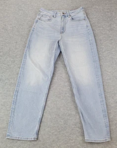 American Eagle Jeans Mom Straight Leg Jeans Light Wash Blue Women's Size 8 - Picture 1 of 14