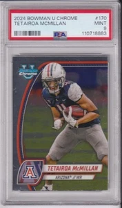 2024 Bowman Chrome University Tetairoa McMillan #170 PSA 9 - Bild 1 von 1