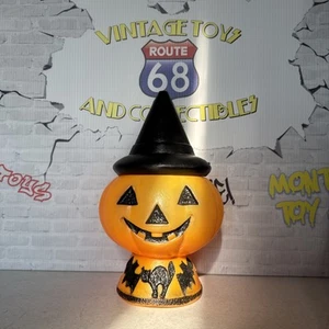 Vintage Halloween Bow Mold Jack-O-Lantern 13” - Picture 1 of 9