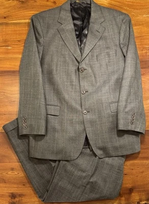 Brooks Brothers 346 Stretch Mens Brown 2 Pc Suit Sz 44R Jacket Sz 40 Pant - Image 1 of 4