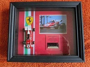 Mario Andretti 1971 Ferrari 312 B2 gerahmt handsigniert - Bild 1 von 8