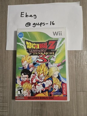 Dragon Ball Z Budokai Tenkaichi 3 Nintendo Wii 2007 CIB! W/BONUS DISK! Tested! - Image 1 of 3