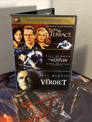 Paul Newman Classics Triple Feature DVD 3 Movie Hustler Verdict From Terrace - Image 1 of 4