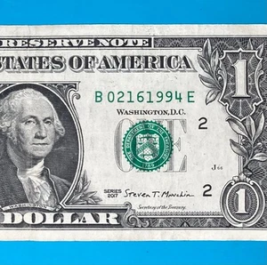 February 16, 1994 (В 02161994 E) BIRTHDAY Note $1 One Dollar Bill - Picture 1 of 4