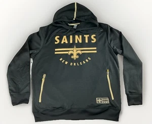 Ropa del equipo de la NFL para hombre New Orleans Saints suéter sudadera con capucha grande - Imagen 1 de 7