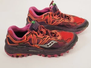 Saucony XODUS 6.0 GTX Donna Taglia 7.5 Goretex Vibram Magenta Trail Running - Foto 1 di 5
