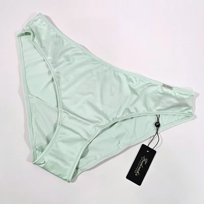 Frederick's of Hollywood Lexi Hipster Silky Satin Panties, Aqua, Size XL - Image 1 of 4