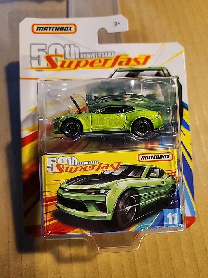 火柴盒 50 周年 Superfast '17 雪佛兰科迈罗绿色 — 第 1/4 张图片