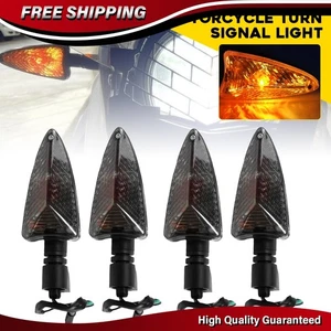 4X Front/Rear LED Turn Signal Light Amber For BMW HP4 S1000R G450X F700GS R1250R - Picture 1 of 13