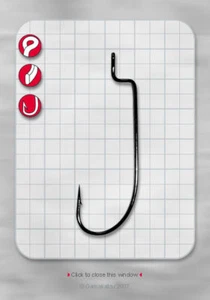 5 x Haken Drop Shot Gamakatsu Jig Worm 34 Gummiköder Köder Barsch Zander Angeln - Picture 1 of 1