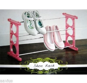 Zapatero Expansible Apilable Organizador de Zapatos para Dormitorio Habitación de Niños Rosa - Imagen 1 de 1