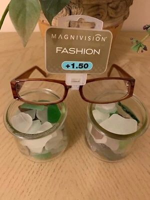 Очки для чтения от MAGNIVISION моды + 1,50 Suzanna BRN новый ~ розничной $21,99 - Изображение 1 из 4