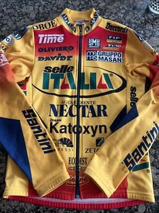 SMS Santini Fahrradtrikot mit durchgehendem Reißverschluss langärmelig dick kleiner Sattel - Bild 1 von 5