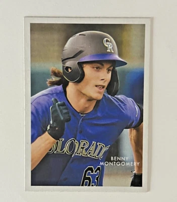 2022 Topps Heritage Minor League Benny Montgomery #15 Rockies - Image 1 of 2