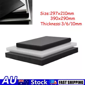 3/6/10mm HDPE Plastic Sheet Panel Polyethylene Board Black Or White High Density - Picture 1 of 8