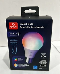 Globe Electric Wi-Fi Smart 10 Watt LED Multicolor Changing RGB/RVB 800 lumens(A3 - Picture 1 of 6