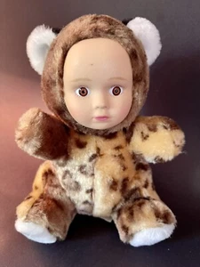 Toy Works Baby Face collection Leopard vinyl plush doll stuffed 8 in animal toy - Picture 1 of 6