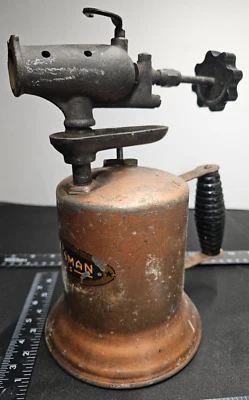 Vintage Craftsman Antique Brass hand held blow torch (from around the 1930’s) - Image 1 of 4