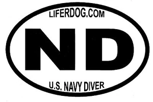 4x6 PEGATINA USN ND EE. UU. NAVY BUZO - Imagen 1 de 1