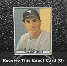 Charlie Keller 1941 PLAY BALL Dover Reprint Card #21 _ Exact Card (G)