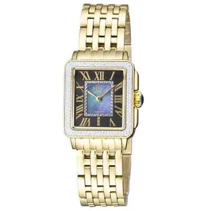 GV2 by Gevril Women's 12307B Padova Blue MOP Dial Swiss Quartz Diamond Watch - Picture 1 of 10
