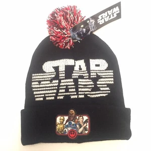 !!️Disney Star Wars Last Jedi Beanie Cap Mütze Offiziell Lizenziert Neu Schwarz Rot - Bild 1 von 2
